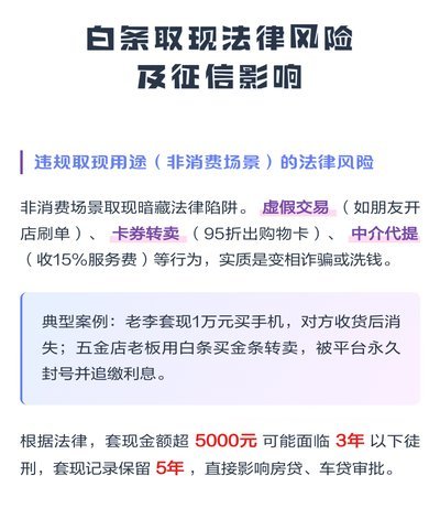 白条取现是怎么回事