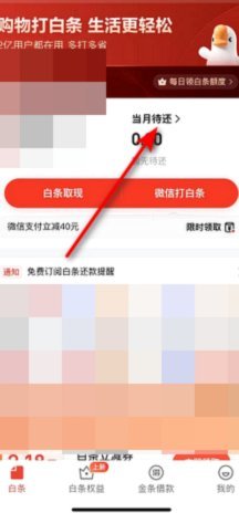 京东便利店白条能提现吗 哪里看