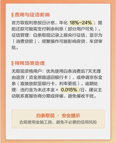 京东白条如何提现安全又划算